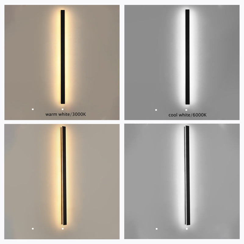 NovaLine Linear LED Outdoor Wall Light In Black With Timeless Design