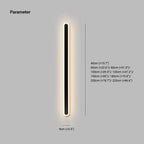 Virell Linear Oval Outdoor Wall Light Weatherproof For Patio Garden Hallways