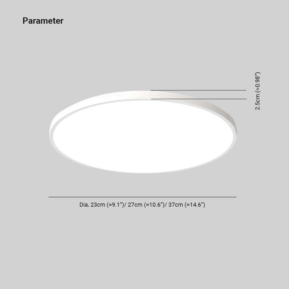 LumiraHalo Round LED Bathroom Ceiling Light With Three Color Temperatures