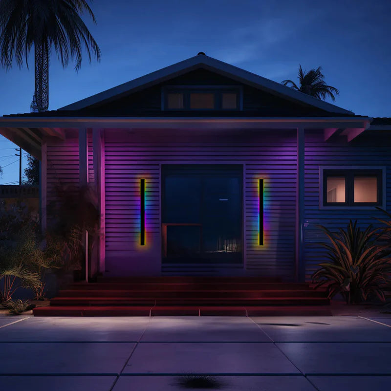 NovaLine Linear LED Outdoor Wall Light In Black With Timeless Design