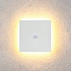 Aeris Outdoor Wall Light Minimalist Round or Square LED in Black and White