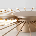 AstraSpire Spiral Flush Mount Ceiling Light In Black And Gold