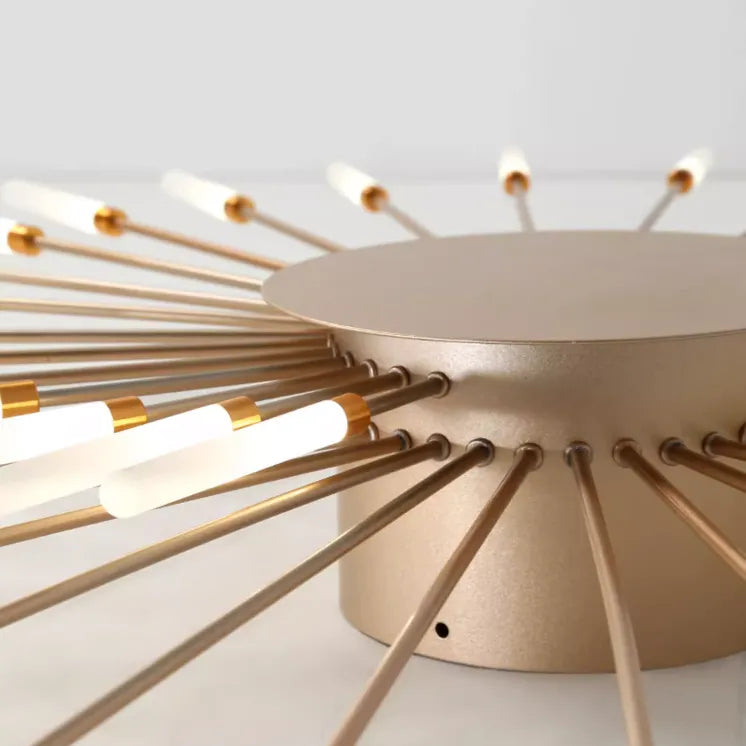 AstraSpire Spiral Flush Mount Ceiling Light In Black And Gold