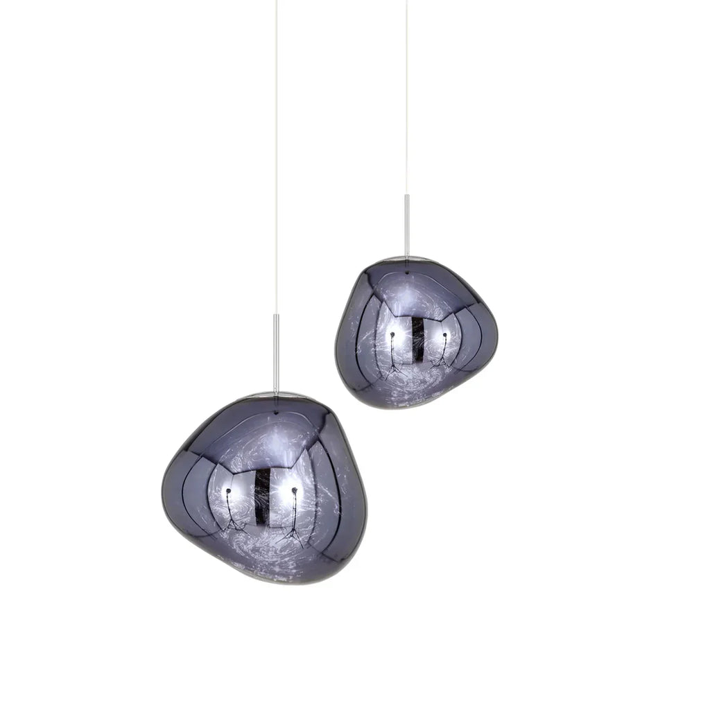 LavaFlow Pendant Lights in Four Colours with Warm Glass Glow